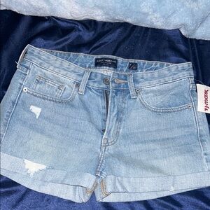 Lucky Brand Blue Jean Shorts Distressed Cuffed